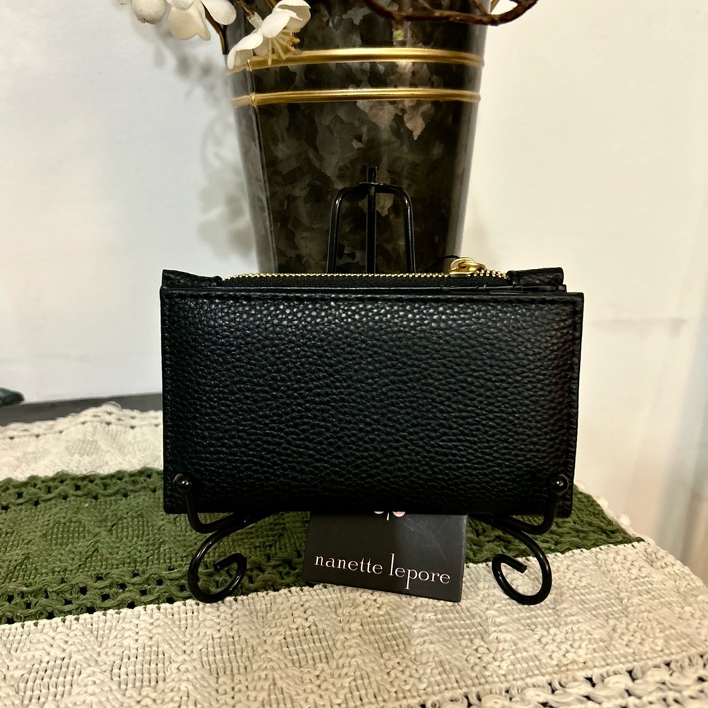 Nanette Lepore Black Textured Wallet - Picture 6 of 12